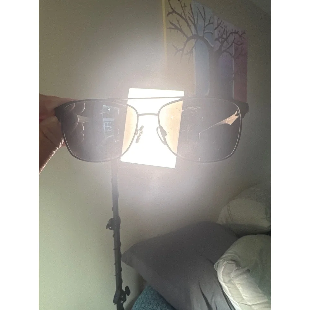 Impressions Sunglasses Mens One Size Black Excellent Aviator Double Bridge